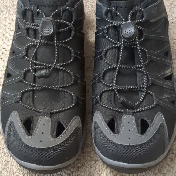 Eddie Bauer Men's Arvada Bungee Lace Lightweight Water Sandals Size 9M Black - Picture 7 of 9